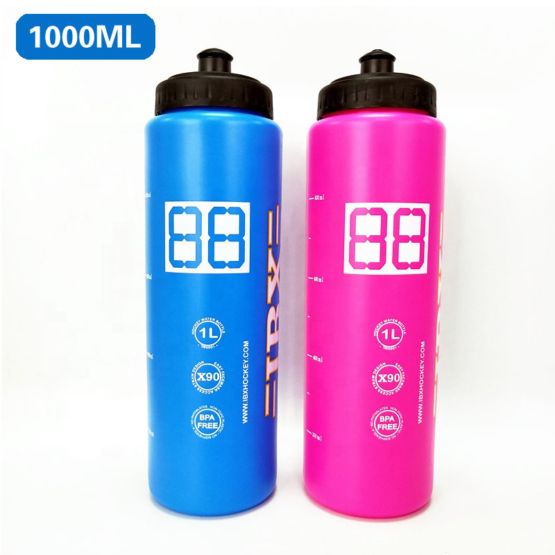 PE plastic outdoor sports bottle, bicycle botte-1000ML