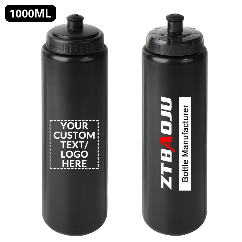 1000ml large capacity Plastic Squeeze Cycling Sports Water Bottle